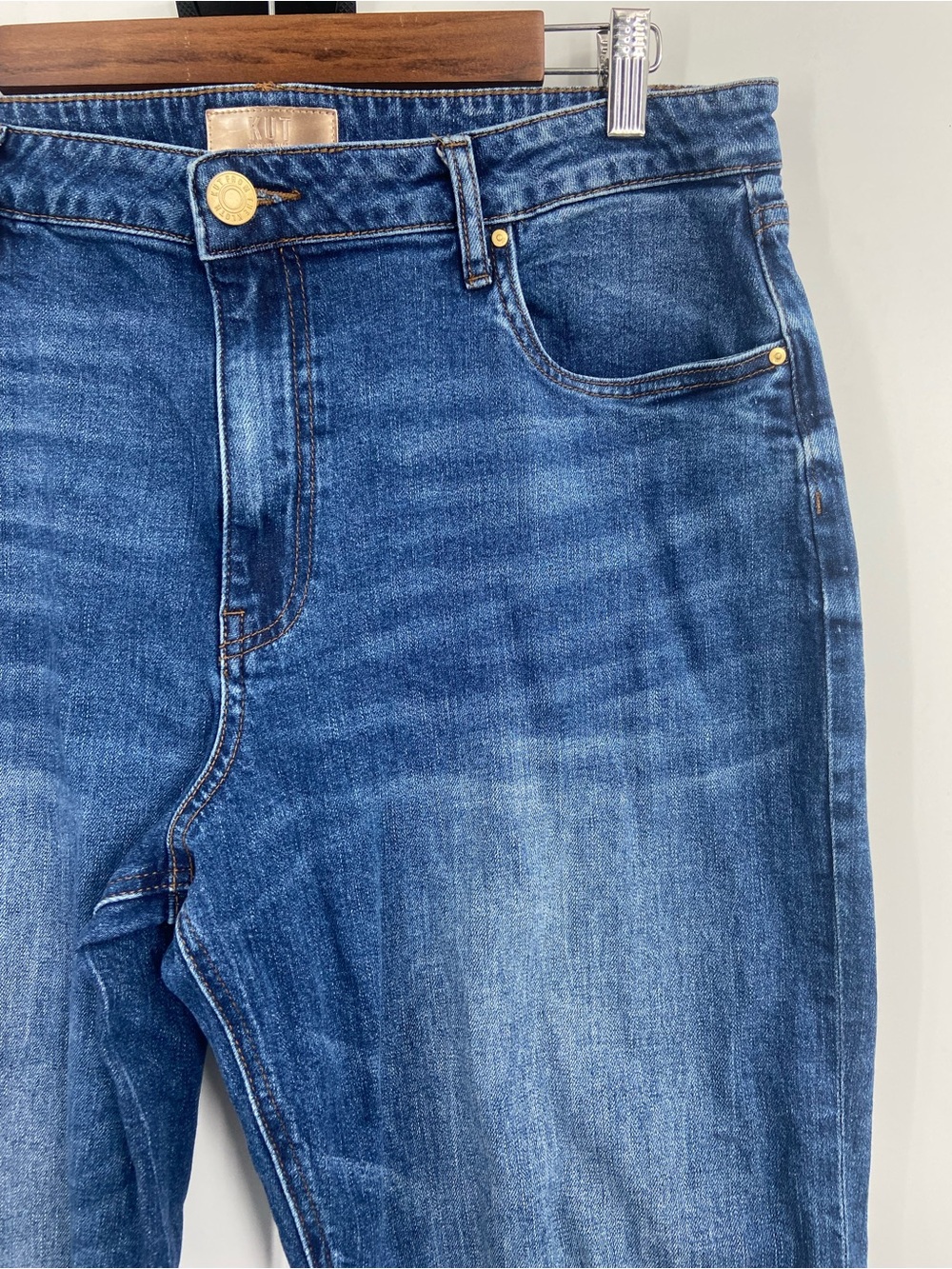Kut From The Kloth Ashley Slouchy Barrel Jeans Women Size 14 High Rise Blue - Picture 4 of 7